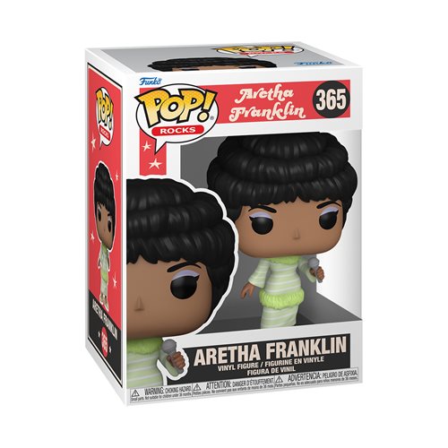 Funko Pop Rocks - Aretha Franklin Green Dress Figure #365