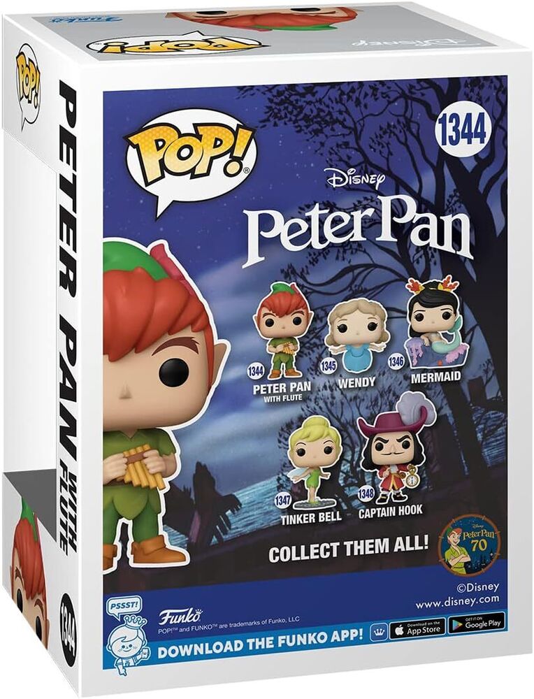 Funko Pop! Disney: Peter Pan 70th Anniversary Peter Pan with Flute Figure #1344