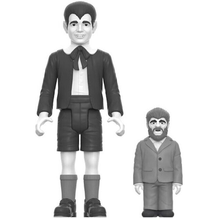 Eddie Munster with Woof Woof Super7 ReAction Wave 3 Grayscale Action Figure