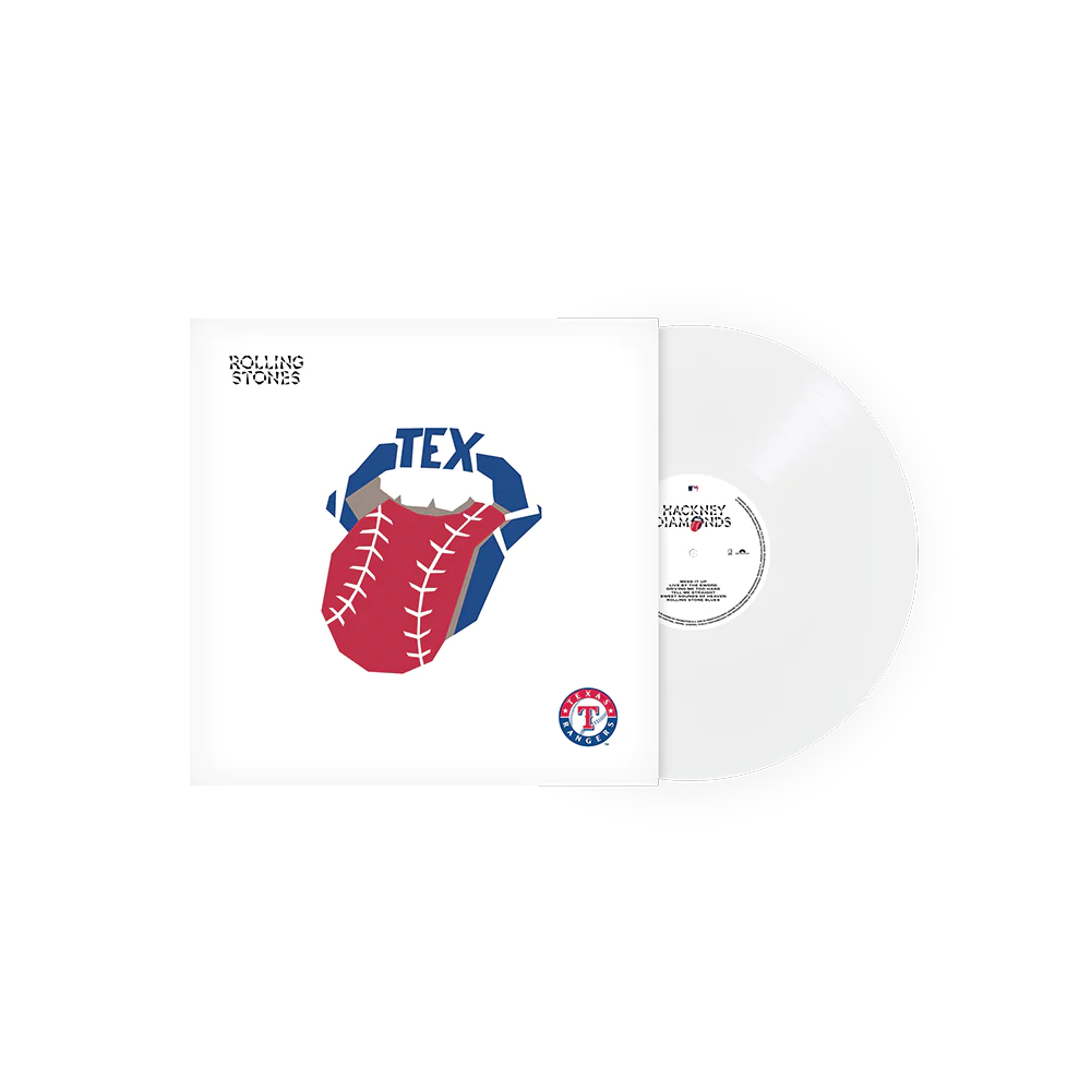 The Rolling Stones - Hackney Diamonds Limited MLB Texas Rangers White Vinyl LP