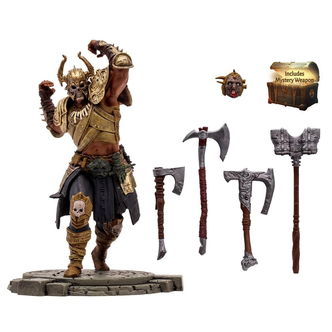 Diablo IV - Upheaval Barbarian (Rare) 1:12 McFarlane Blizzard 6" Posed Figure