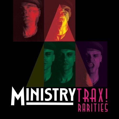 Ministry - Trax Rarities Limited Magenta/Black/White Splatter Color Vinyl LP