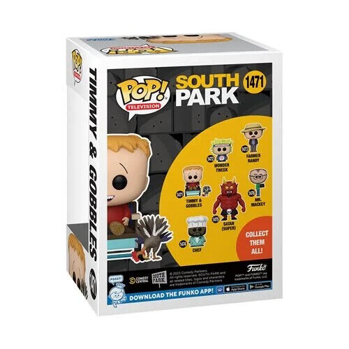 Funko POP! Television South Park - Timmy and Gobbles Figure #1471 with Protector