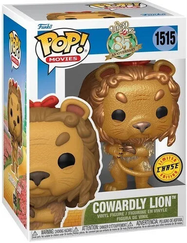 Funko POP Movies - Wizard of Oz Anniv - Cowardly Lion Flocked Chase Figure #1515