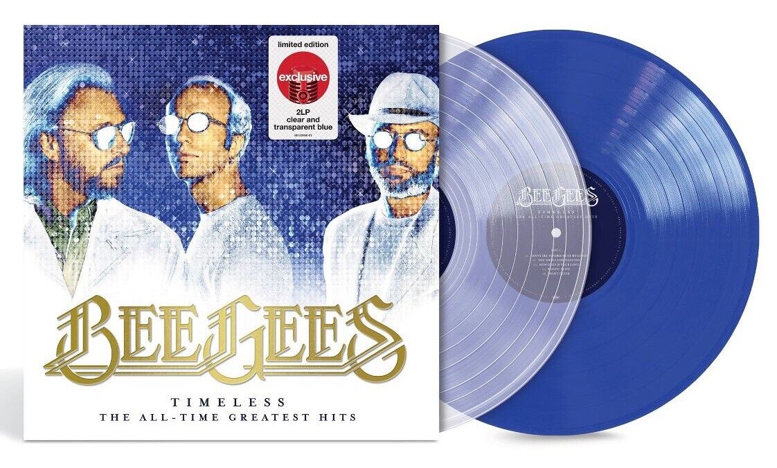 Bee Gees - Timeless All Time Greatest Hits Limited Clear Blue Colored Vinyl LP