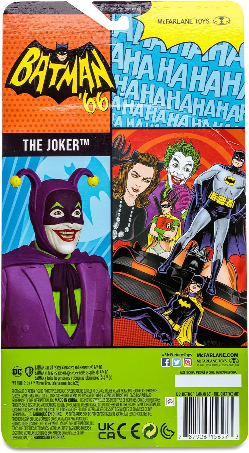 McFarlane Toys DC Retro Batman 66 - The Joker 6" Action Figure